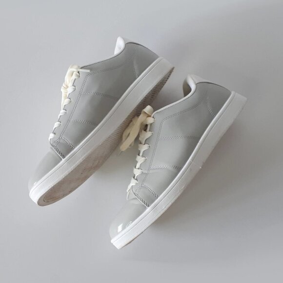 EUC Forever 21 Lina patent silver grey sneakers, 10 - Picture 5 of 10